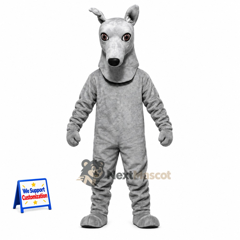 Hound Dog Mascot Costume - Gray Hound Dog Mascot Costume - Gray