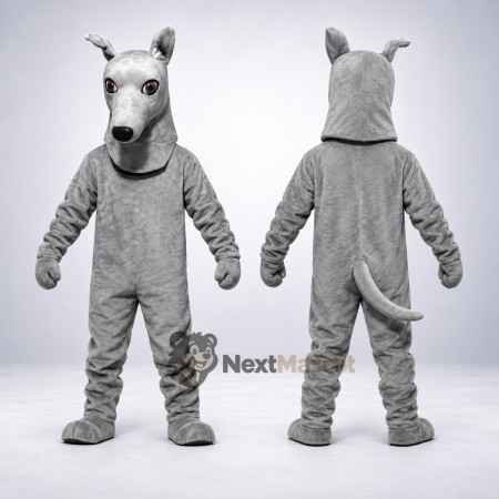 Hound Dog Mascot Costume - Gray Hound Dog Mascot Costume - Gray