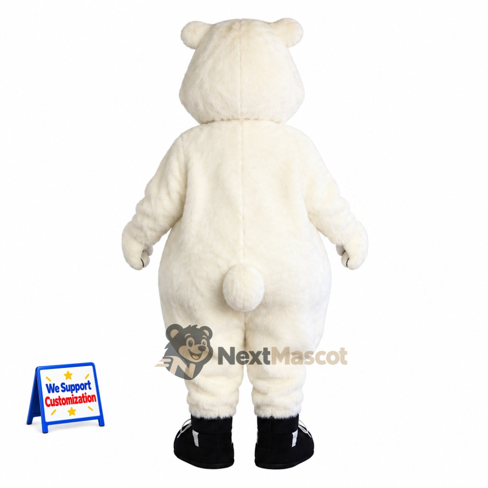 Bear Mascot Costume - White Bear Mascot Costume - White