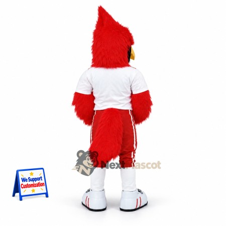 Cardinal Mascot Costume - Red, White Shirt Cardinal Mascot Costume - Red, White Shirt