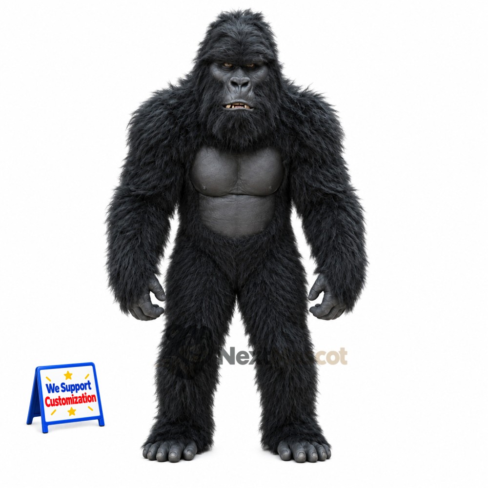 Gorilla Mascot Costume - Black for School Events Gorilla Mascot Costume - Black for School Events