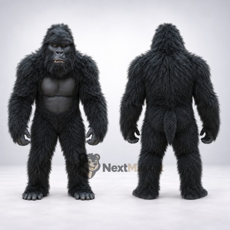 Gorilla Mascot Costume - Black for School Events Gorilla Mascot Costume - Black for School Events
