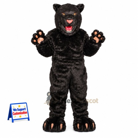Panther Mascot Costume - Black for Parades Panther Mascot Costume - Black for Parades