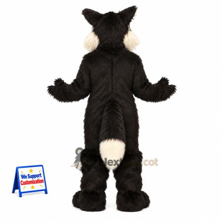 Wolf Mascot Costume - Black and White Wolf Mascot Costume - Black and White