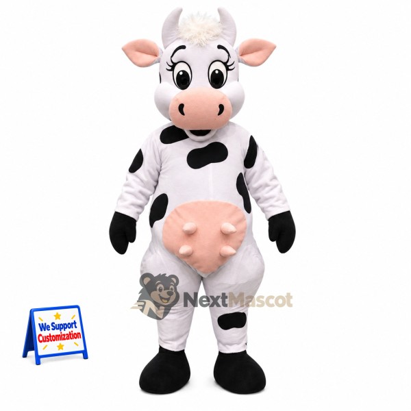 Cow Mascot Costume - Spotted for Community Events