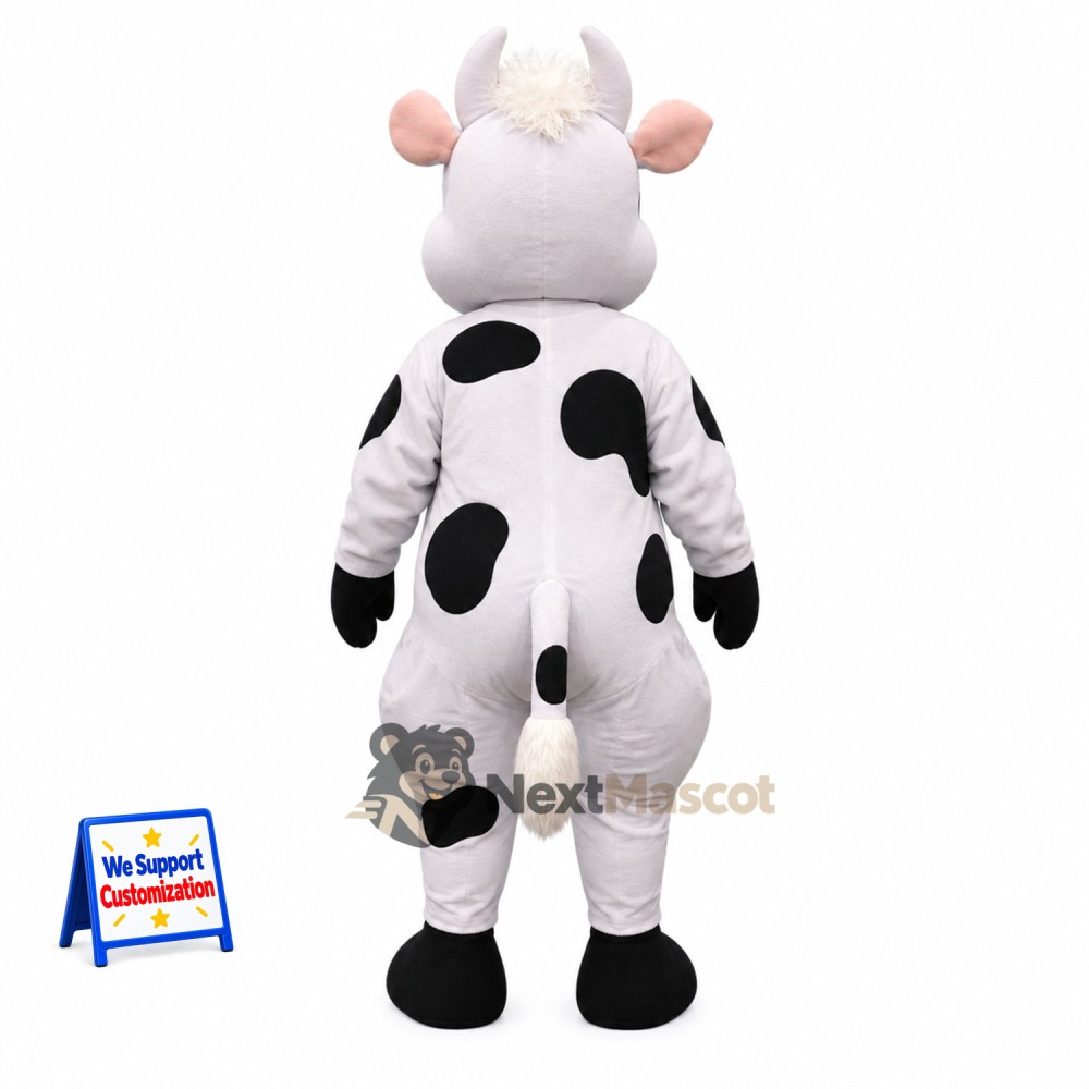 Cow Mascot Costume - Spotted for Community Events Cow Mascot Costume - Spotted for Community Events