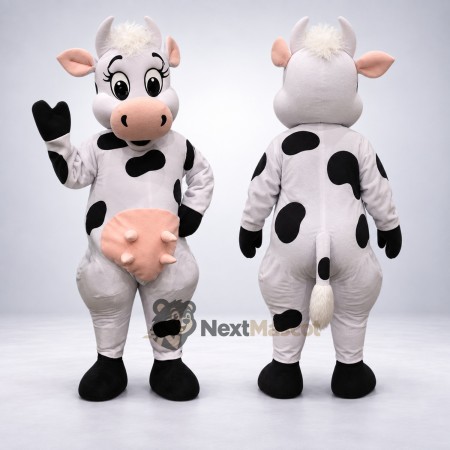 Cow Mascot Costume - Spotted for Community Events Cow Mascot Costume - Spotted for Community Events