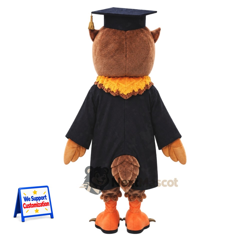 Owl Mascot Costume - Graduation Style Owl Mascot Costume - Graduation Style