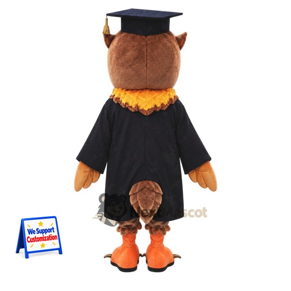 Owl Mascot Costume - Graduation Style Owl Mascot Costume - Graduation Style