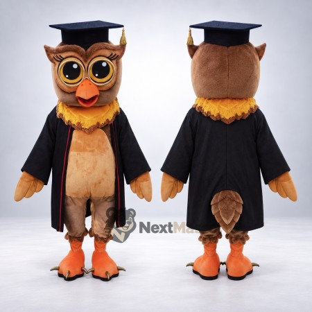 Owl Mascot Costume - Graduation Style Owl Mascot Costume - Graduation Style