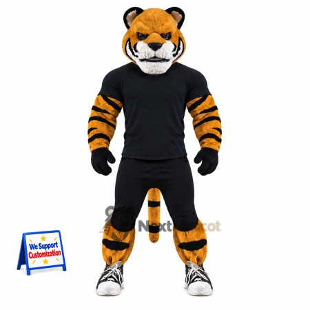 Tiger Mascot Costume - Black Shirt Tiger Mascot Costume - Black Shirt