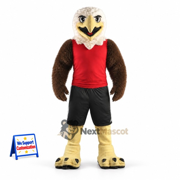 Bald Eagle Mascot Costume - Red Shirt