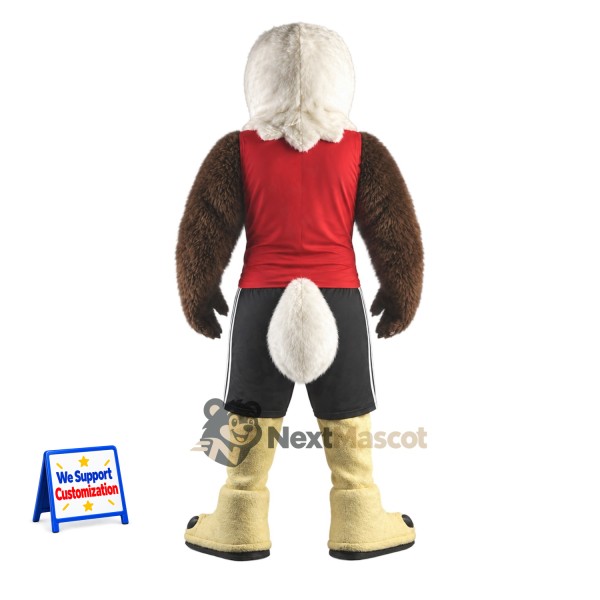 Bald Eagle Mascot Costume - Red Shirt