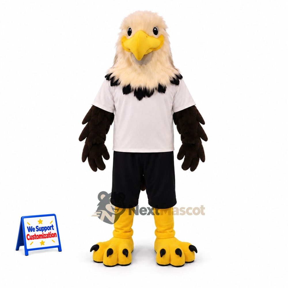 Bald Eagle Mascot Costume - White Shirt Bald Eagle Mascot Costume - White Shirt