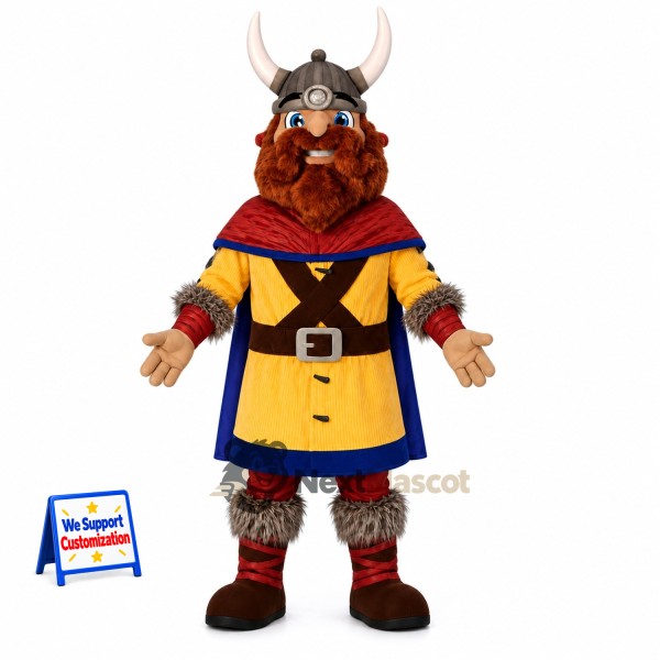 Viking Mascot Costume - Yellow Tunic
