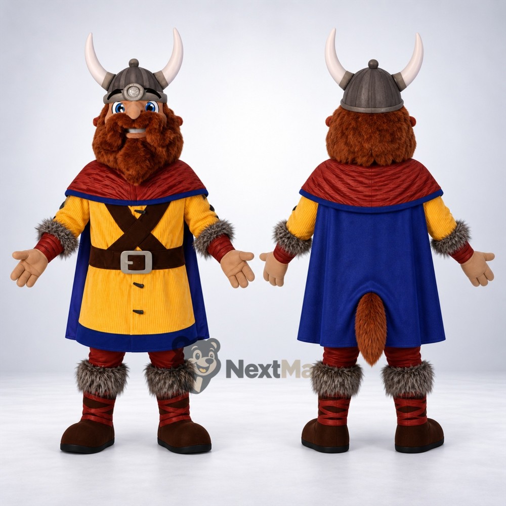 Viking Mascot Costume - Yellow Tunic