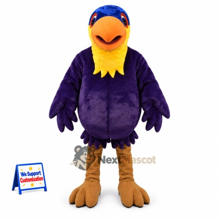 Toucan Mascot Costume - Purple Toucan Mascot Costume - Purple