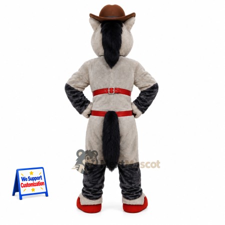 Horse Mascot Costume - Cowboy Style Horse Mascot Costume - Cowboy Style