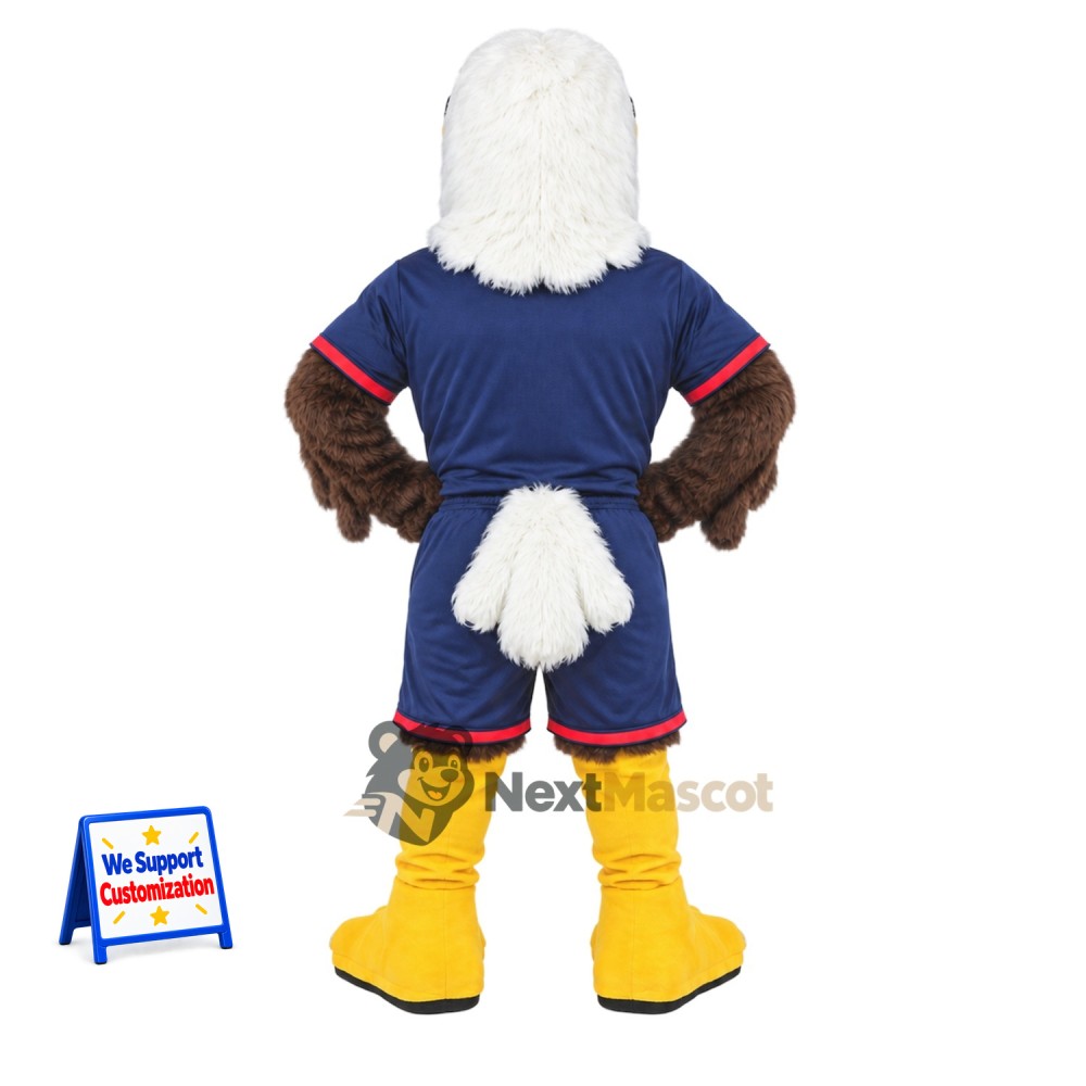Bald Eagle Mascot Costume - Navy Uniform Bald Eagle Mascot Costume - Navy Uniform