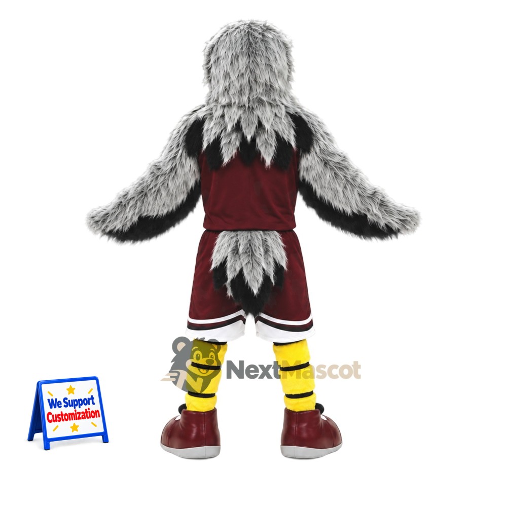 Eagle Mascot Costume - Maroon Uniform
