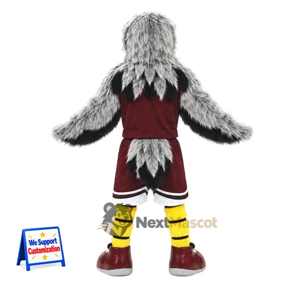 Eagle Mascot Costume - Maroon Uniform Eagle Mascot Costume - Maroon Uniform