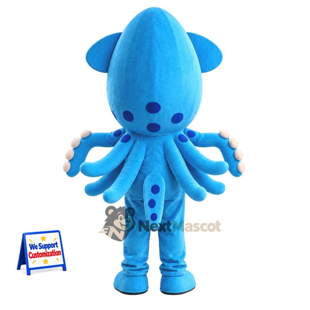 Squid Mascot Costume - Blue Squid Mascot Costume - Blue