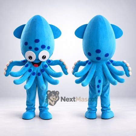 Squid Mascot Costume - Blue Squid Mascot Costume - Blue
