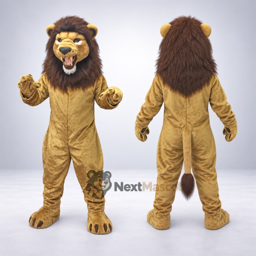 Lion Mascot Costume - Brown for Parades Lion Mascot Costume - Brown for Parades