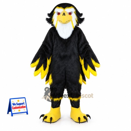 Eagle Mascot Costume - Black Eagle Mascot Costume - Black