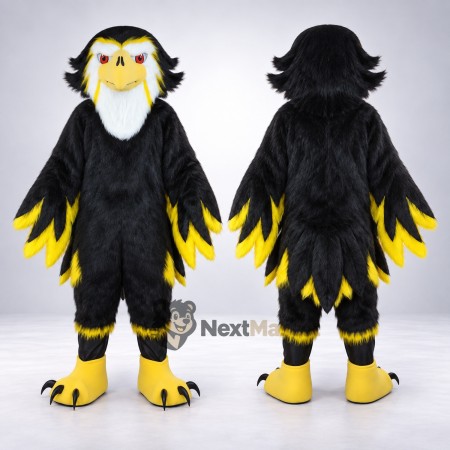 Eagle Mascot Costume - Black Eagle Mascot Costume - Black