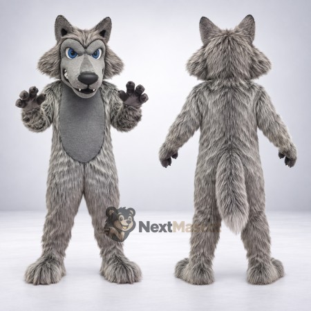 Wolf Mascot Costume - Gray for School Events Wolf Mascot Costume - Gray for School Events