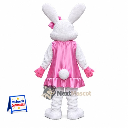 Rabbit Mascot Costume - Pink Dress Rabbit Mascot Costume - Pink Dress