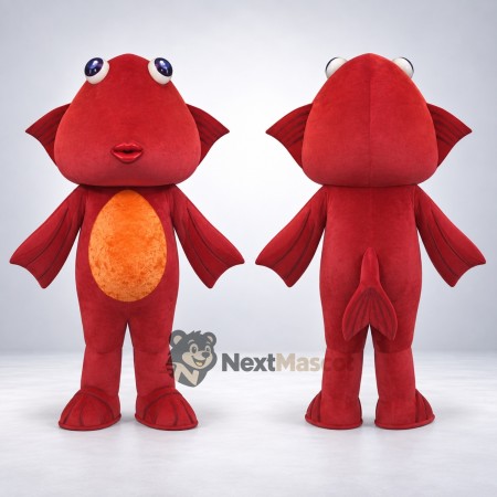 Fish Mascot Costume - Red Fish Mascot Costume - Red
