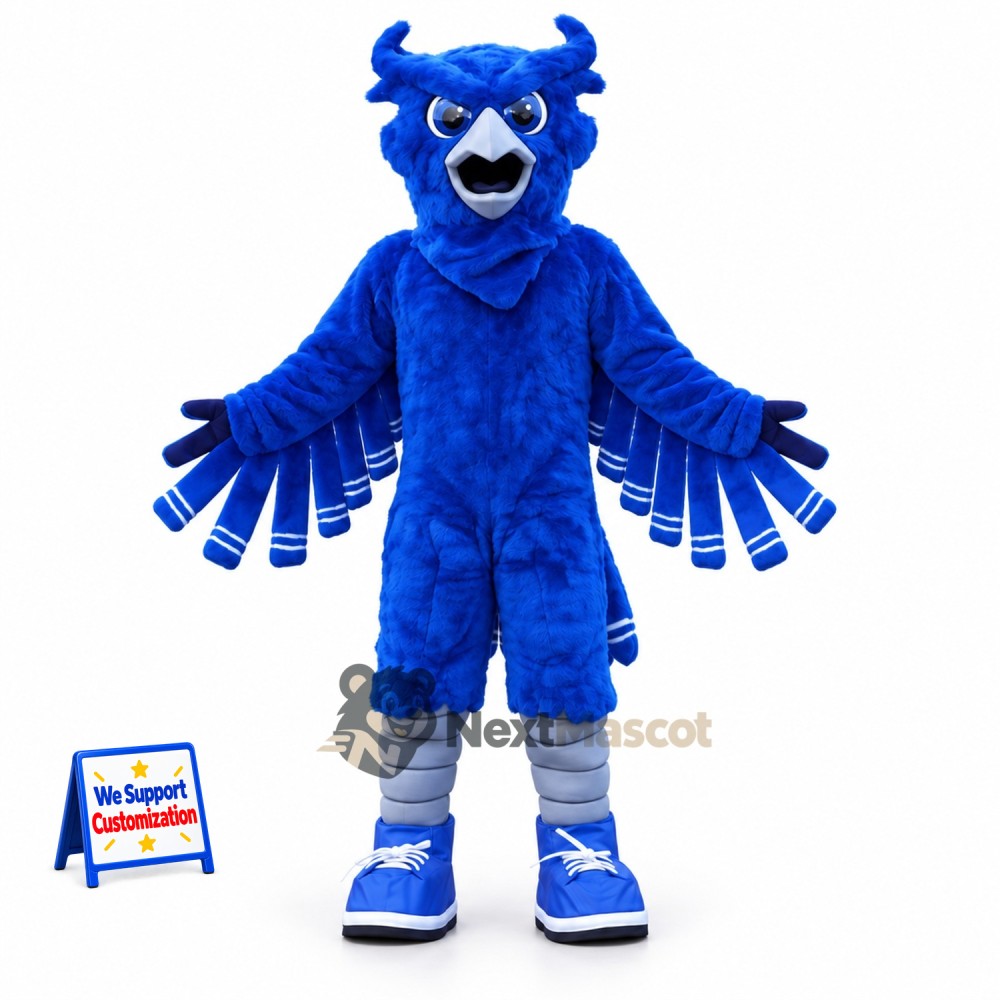 Owl Mascot Costume - Blue Owl Mascot Costume - Blue