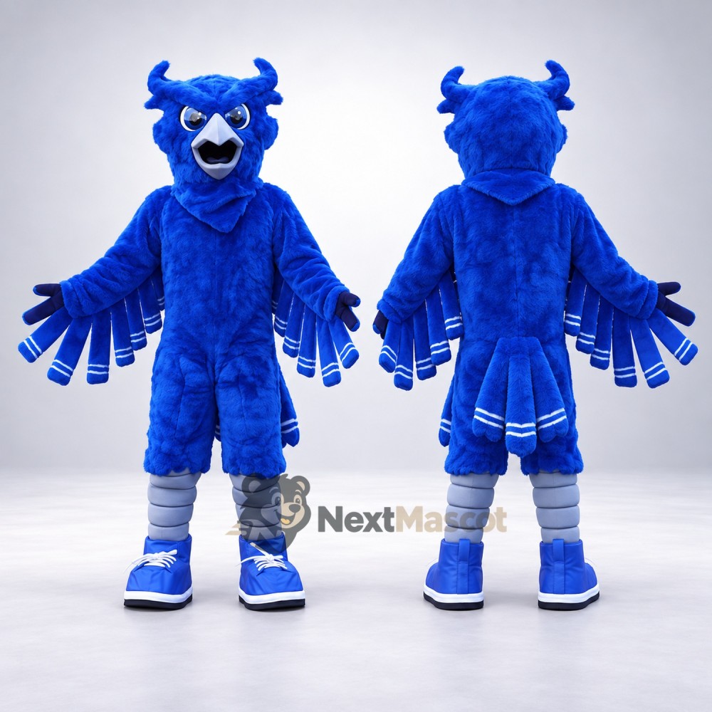 Owl Mascot Costume - Blue Owl Mascot Costume - Blue