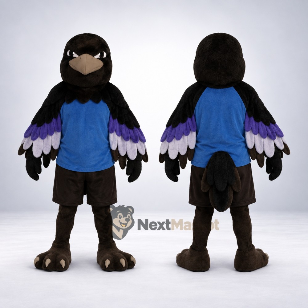 Bird Mascot Costume - Black Bird Mascot Costume - Black