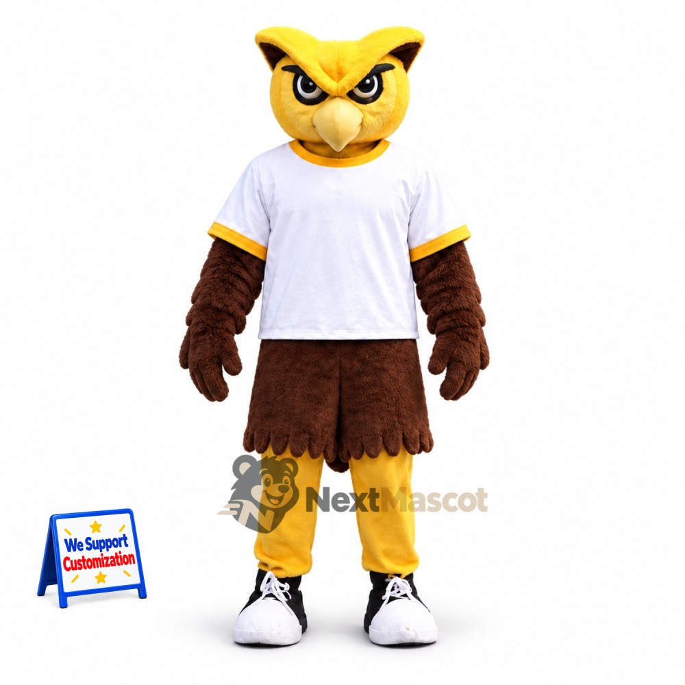 Owl Mascot Costume - White Shirt Owl Mascot Costume - White Shirt