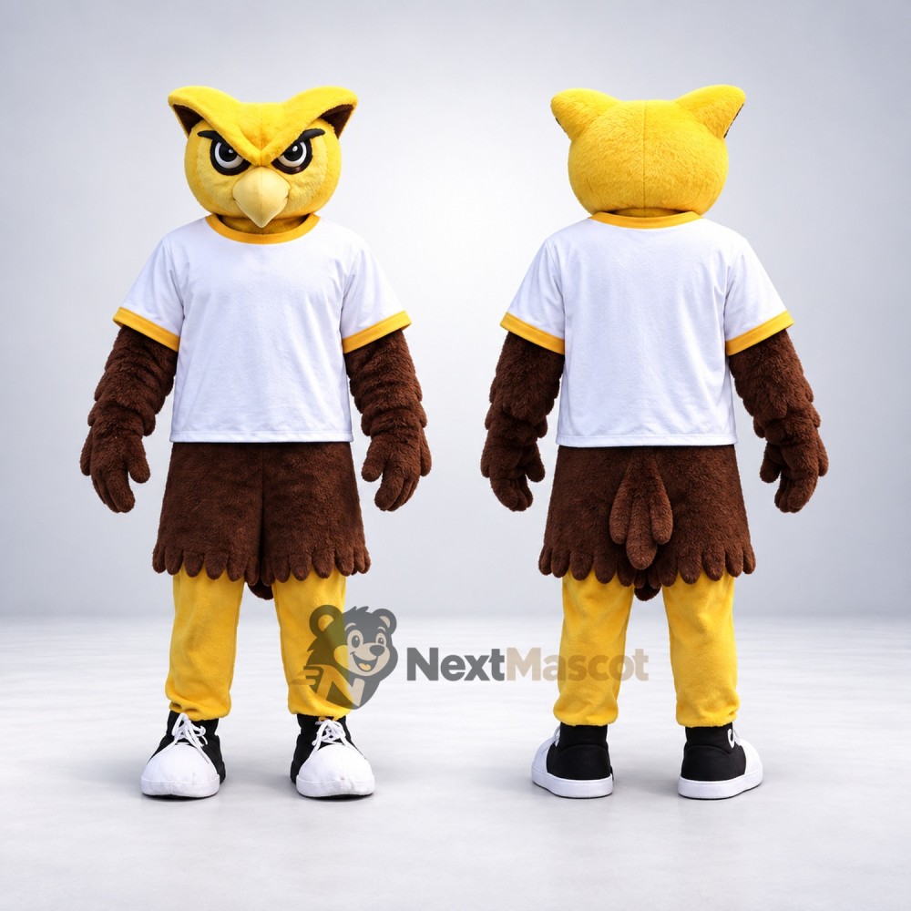 Owl Mascot Costume - White Shirt Owl Mascot Costume - White Shirt