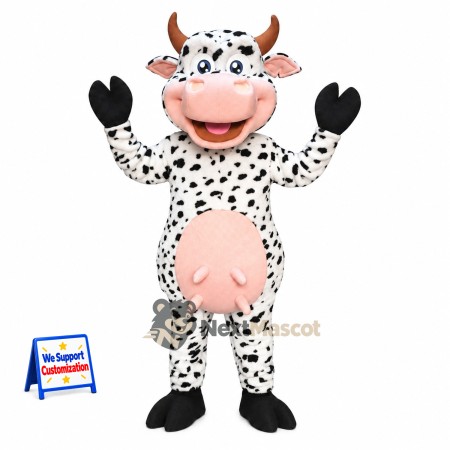 Cow Mascot Costume - Spotted for Festivals Cow Mascot Costume - Spotted for Festivals