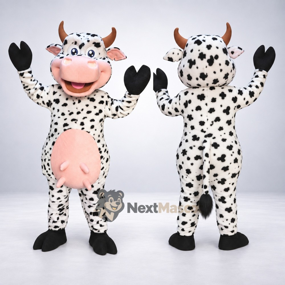 Cow Mascot Costume - Spotted for Festivals Cow Mascot Costume - Spotted for Festivals