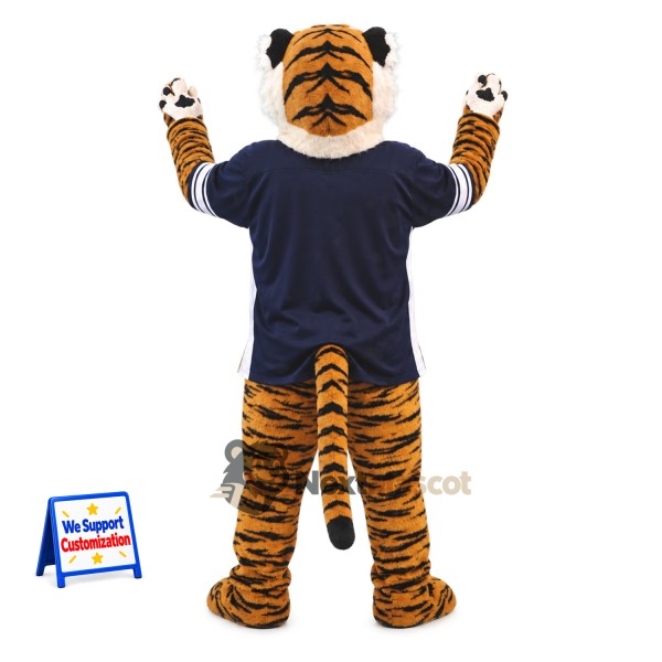 Tiger Mascot Costume - Navy Shirt Tiger Mascot Costume - Navy Shirt