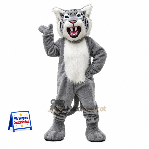 Wolf Mascot Costume - Gray for Community Events