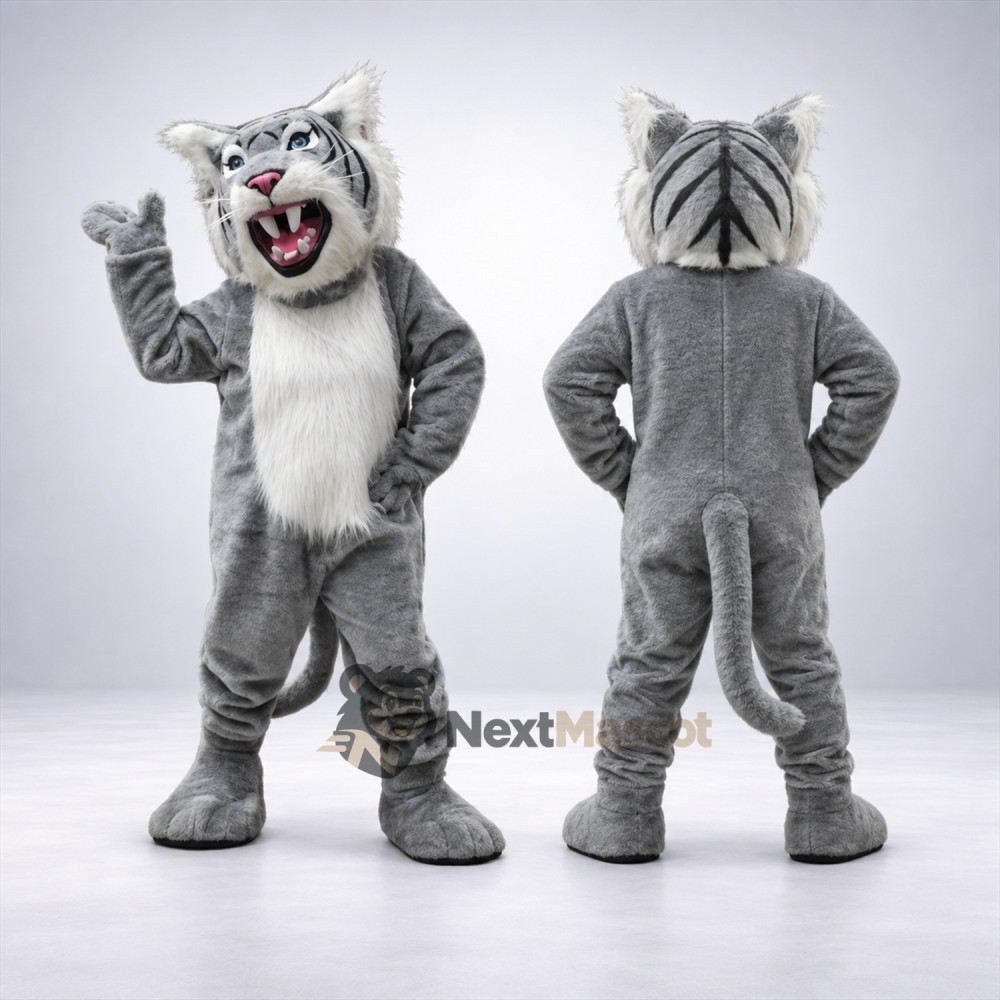 Wolf Mascot Costume - Gray for Community Events Wolf Mascot Costume - Gray for Community Events