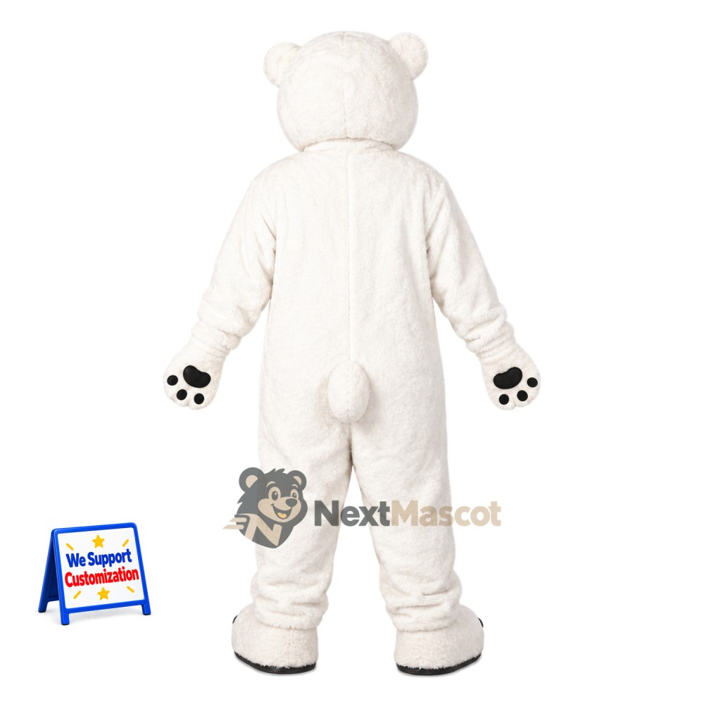 Bear Mascot Costume - White for Parades Bear Mascot Costume - White for Parades