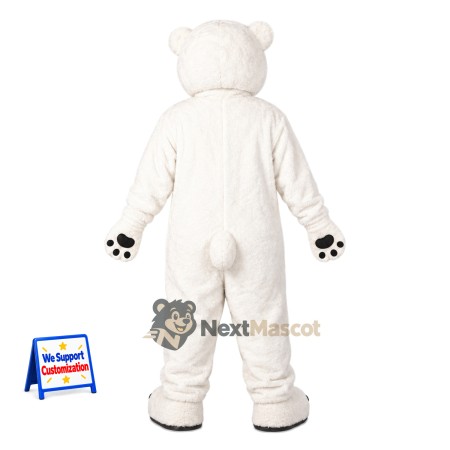 Bear Mascot Costume - White for Parades Bear Mascot Costume - White for Parades