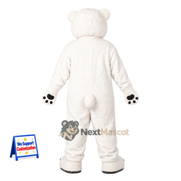 Bear Mascot Costume - White for Parades