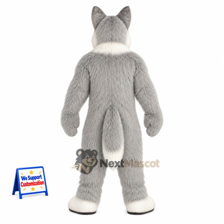 Husky Mascot Costume - Gray for Parades Husky Mascot Costume - Gray for Parades