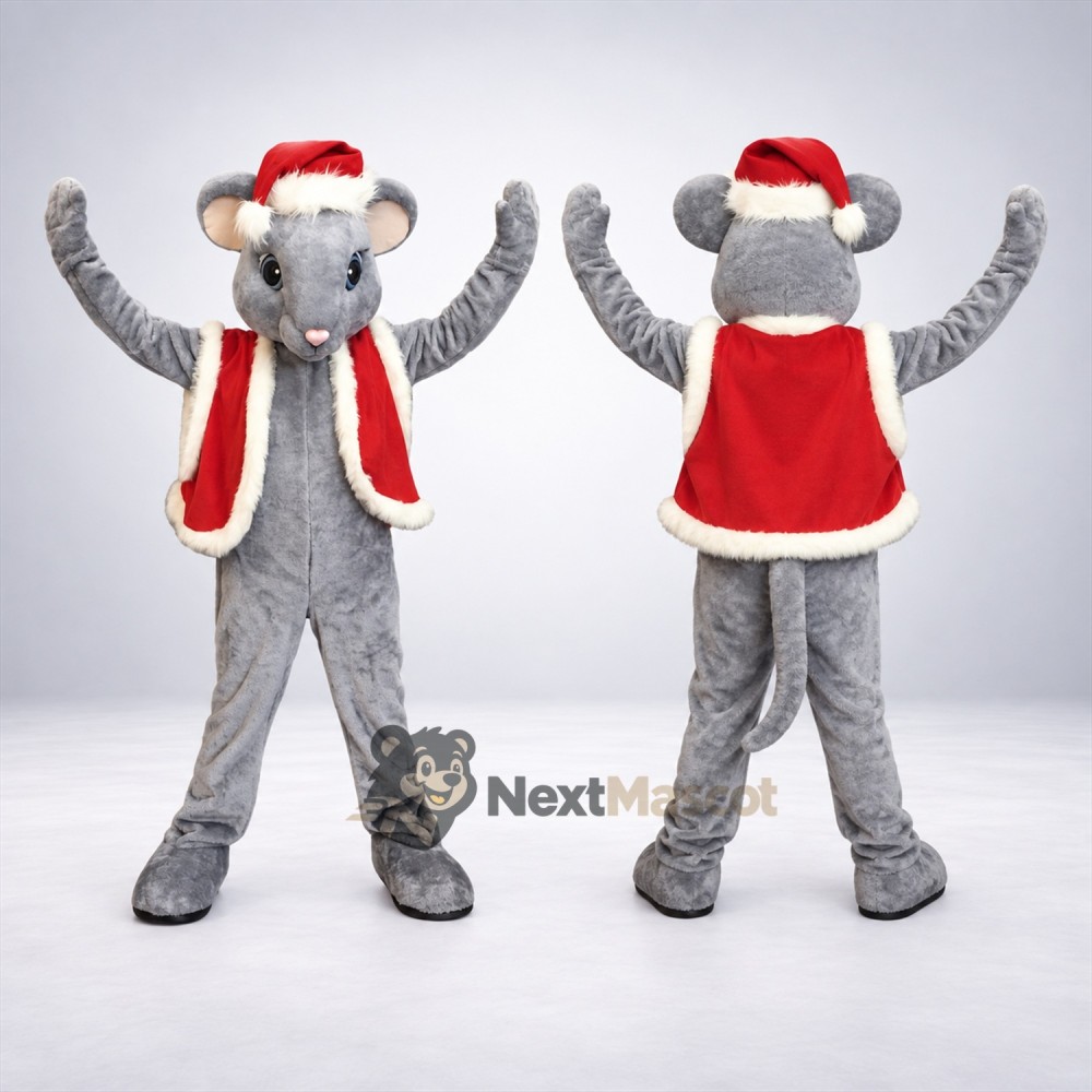 Mouse Mascot Costume - Christmas Theme Mouse Mascot Costume - Christmas Theme