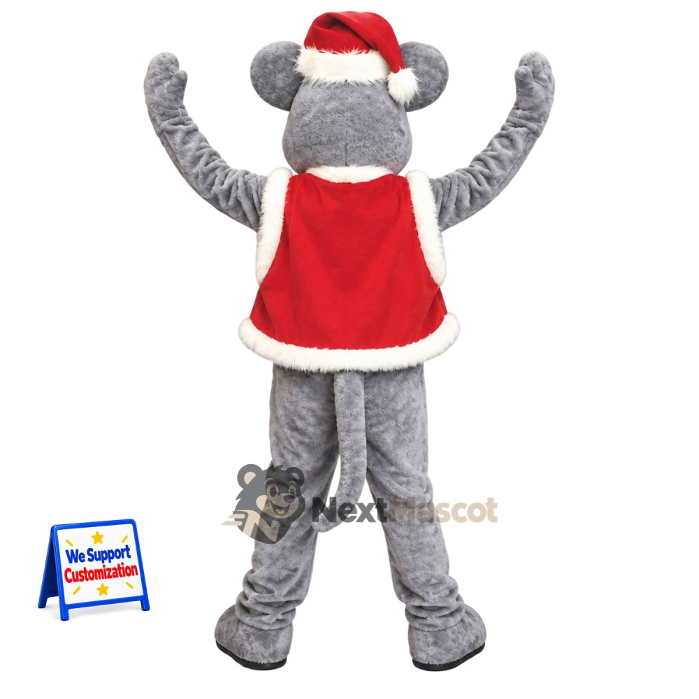 Mouse Mascot Costume - Christmas Theme Mouse Mascot Costume - Christmas Theme