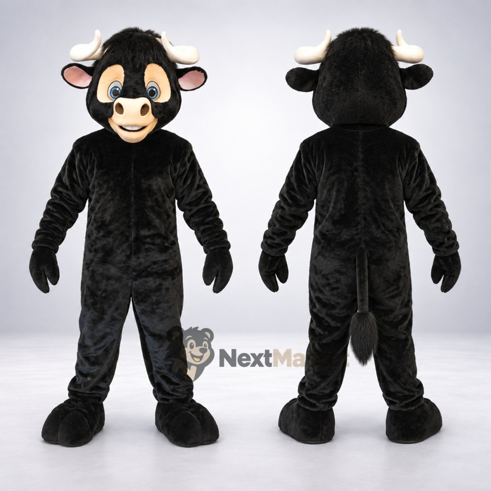 Buffalo Mascot Costume - Black Buffalo Mascot Costume - Black
